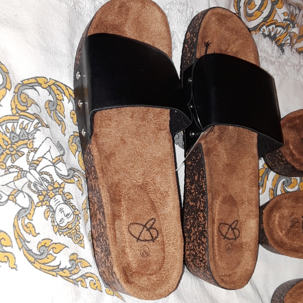 Slip on Black n Brown shoes! New w/tags!!!